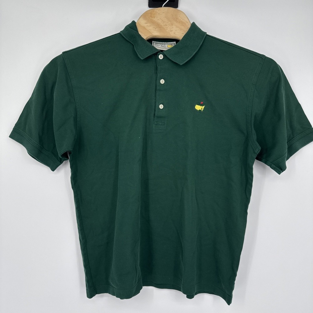 Vintage Masters Augusta National Golf Shop Green Polo Shirt Mens Large VTG